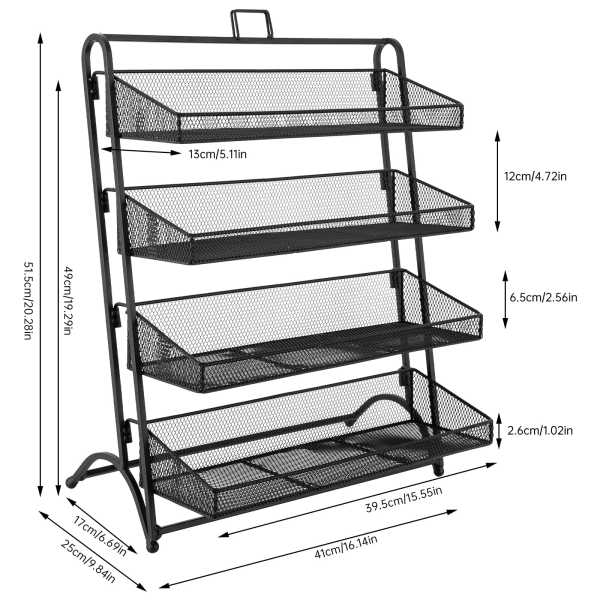 Retail Display Shelf, Counter Groceries Display Rack, Supermarket Store Display Rack