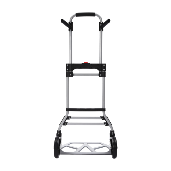 Folding Hand Truck Luggage Cart Foldable High Load-bearing Capacity Up to 264.6 lbs with Two Sturdy PVC Wheels for Home Office Travel Shopping