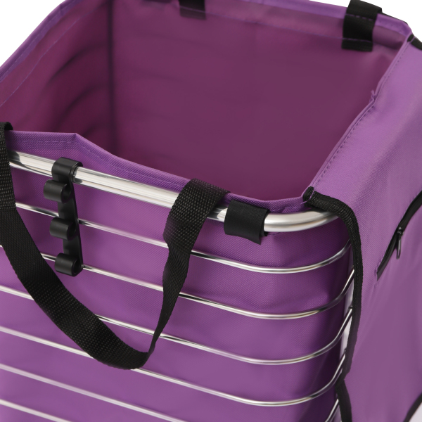 CNCEST 35L 8 Wheels Household Foldable Shopping Cart-Oxford Cloth Bag