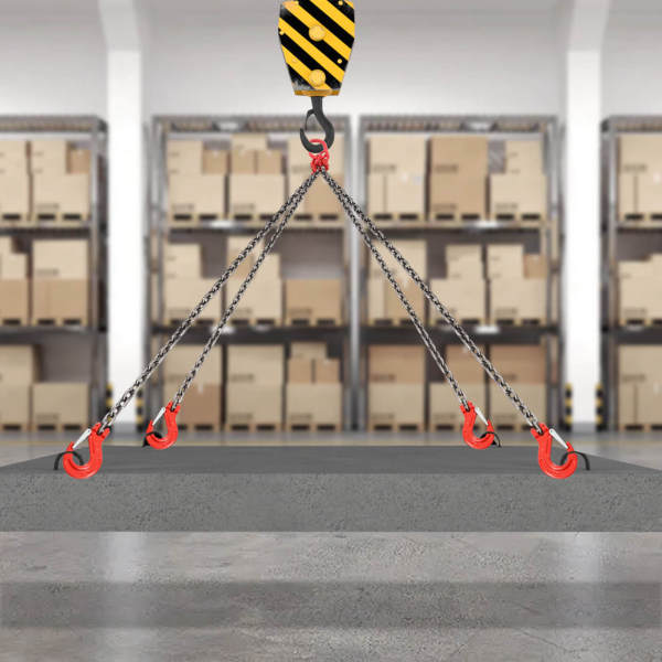 5FT Chain Sling 5/16 Inch *5FT Lift Chain Chain Hoist Lifts with 4 Leg Grab Hooks Used in Mining, Machinery, Ports, Building 5FT Chain Sling 5/16 Inch *5FT Lift Chain Chain Hoist Lifts with 4 Leg Grab Hooks Used in Mining, Machinery, Ports, Building