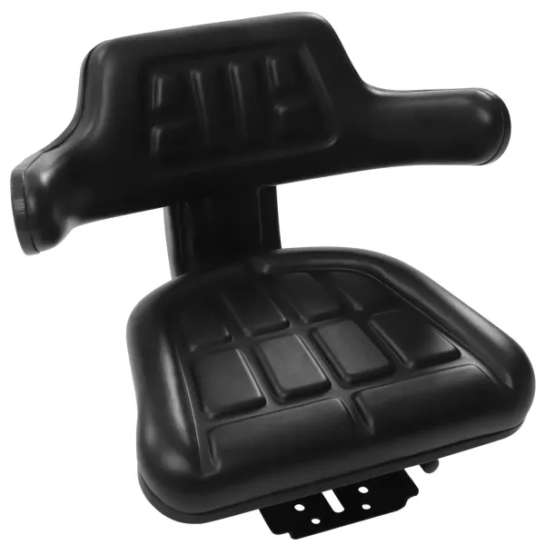 Black Forklift Tractor Seat with Full Suspension and Adjustable Angle Base Black Forklift Tractor Seat with Full Suspension and Adjustable Angle Base