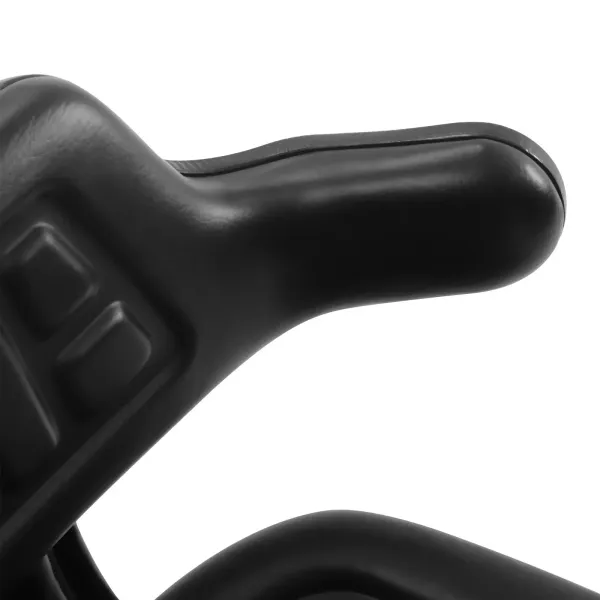 Black Forklift Tractor Seat with Full Suspension and Adjustable Angle Base