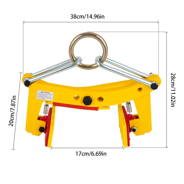 Lifting Clamp, Stone Lifting Clamps, Heavy Duty Lifting Clamps for Stone 8 inches, opening 12-24cm