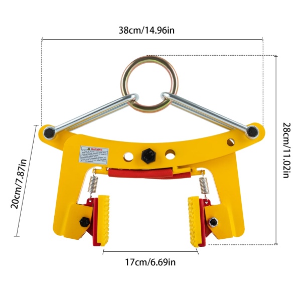Lifting Clamp, Stone Lifting Clamps, Heavy Duty Lifting Clamps for Stone 4 inches, opening 6-12cm