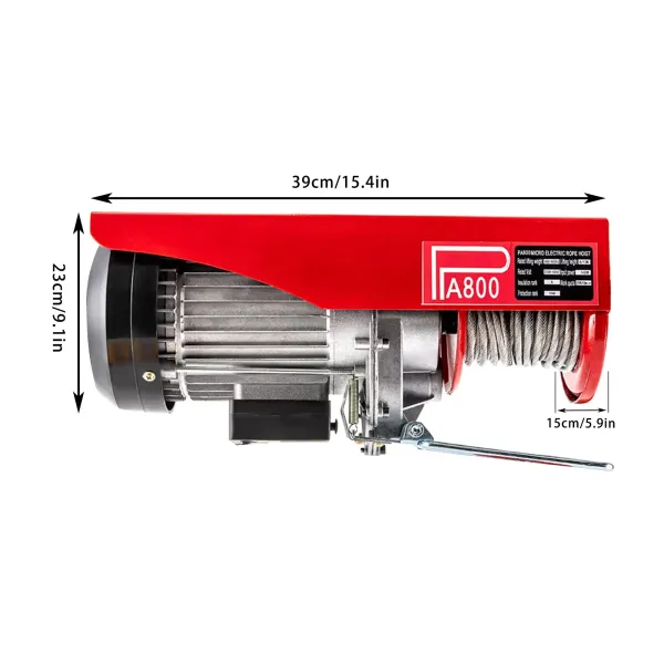 Electric Hoist 400/800KG 1450W Remote Winch Lift Tool Cable Rope Chain Lifting Electric Hoist 400/800KG 1450W Remote Winch Lift Tool Cable Rope Chain Lifting