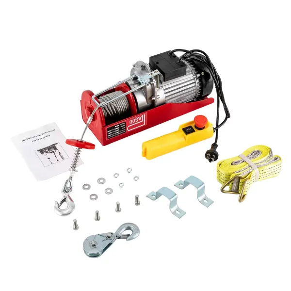 Electric Hoist 400/800KG 1450W Remote Winch Lift Tool Cable Rope Chain Lifting Electric Hoist 400/800KG 1450W Remote Winch Lift Tool Cable Rope Chain Lifting