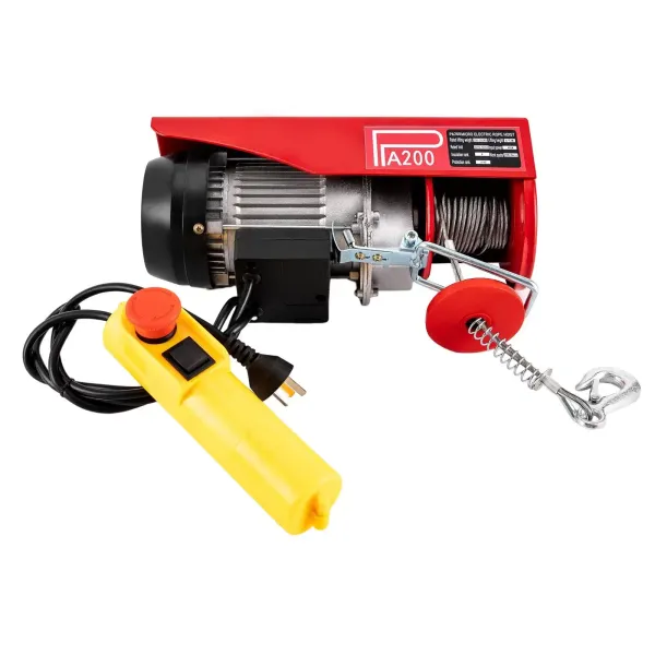 Electric Hoist Winch Crane 100/200KG Rope Tool Remote Chain Lifting Cable 12 Meter Electric Hoist Winch Crane 100/200KG Rope Tool Remote Chain Lifting Cable 12 Meter