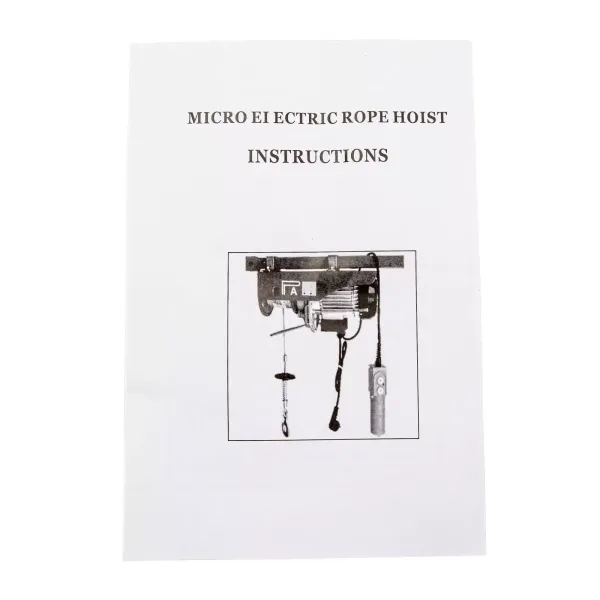 Electric Hoist 1543lbs 1200W Remote Winch Lift Tool Cable Rope Chain Lifting220V Electric Hoist 1543lbs 1200W Remote Winch Lift Tool Cable Rope Chain Lifting220V