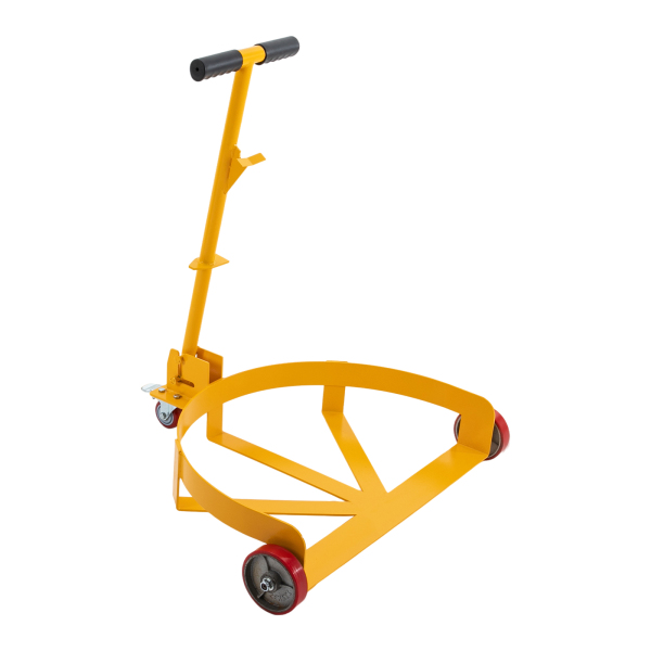 55 Gallon 1200 lbs Drum Dolly Sturdy and Durable Barrel Dolly Cart Oil Barrel Drum Dolly for Workshops Factories Yellow