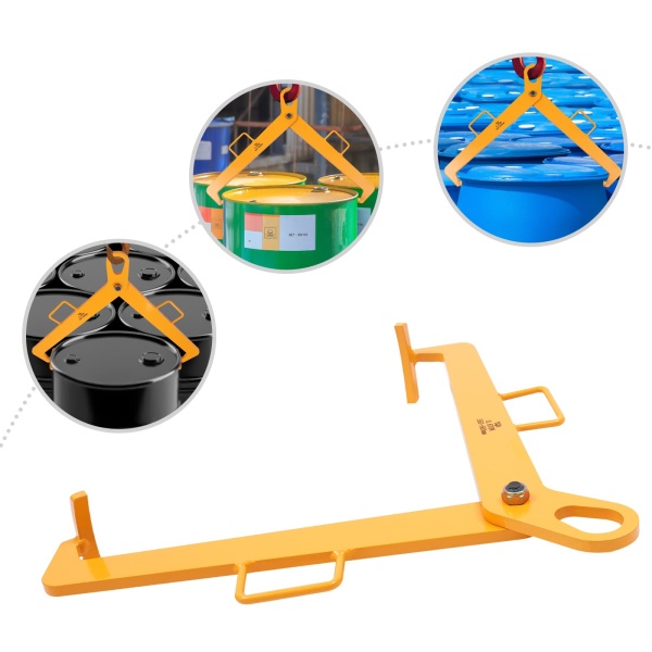 0.6T Vertical Drum Clamp Sturdy and Durable Barrel Lift Drum Lifter with Comfortable Handles Oil Barrel Lifting Plier for Plastic Drums 0.6T Vertical Drum Clamp Sturdy and Durable Barrel Lift Drum Lifter with Comfortable Handles Oil Barrel Lifting Plier for Plastic Drums
