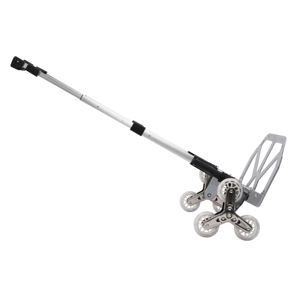 Folding Hand Truck Stair Climbing Truck 6 Wheels Folding Hand Cart Climb Steps with Elastic Binding Rope and Anti-slip Base Plate for Warehouses Airports Folding Hand Truck Stair Climbing Truck 6 Wheels Folding Hand Cart Climb Steps with Elastic Binding Rope and Anti-slip Base Plate for Warehouses Airports