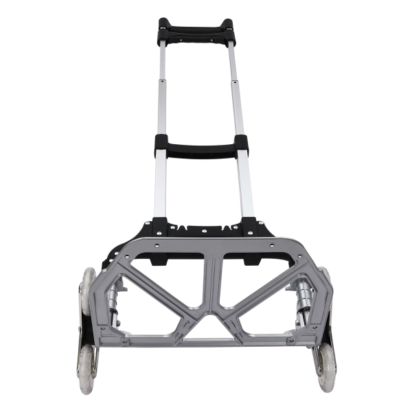 Folding Hand Truck Stair Climbing Truck 6 Wheels Folding Hand Cart Climb Steps with Elastic Binding Rope and Anti-slip Base Plate for Warehouses Airports Folding Hand Truck Stair Climbing Truck 6 Wheels Folding Hand Cart Climb Steps with Elastic Binding Rope and Anti-slip Base Plate for Warehouses Airports