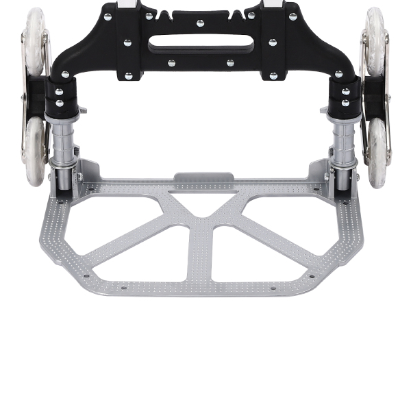 Folding Hand Truck Stair Climbing Truck 6 Wheels Folding Hand Cart Climb Steps with Elastic Binding Rope and Anti-slip Base Plate for Warehouses Airports Folding Hand Truck Stair Climbing Truck 6 Wheels Folding Hand Cart Climb Steps with Elastic Binding Rope and Anti-slip Base Plate for Warehouses Airports