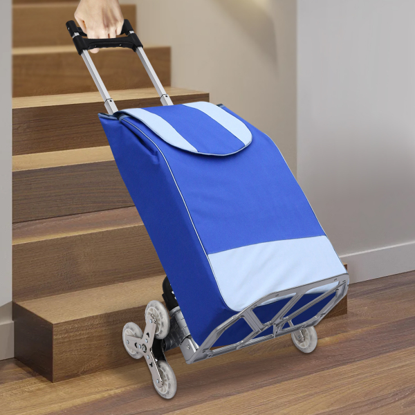 Folding Hand Truck Stair Climbing Truck 6 Wheels Folding Hand Cart Climb Steps with Elastic Binding Rope and Anti-slip Base Plate for Warehouses Airports Folding Hand Truck Stair Climbing Truck 6 Wheels Folding Hand Cart Climb Steps with Elastic Binding Rope and Anti-slip Base Plate for Warehouses Airports