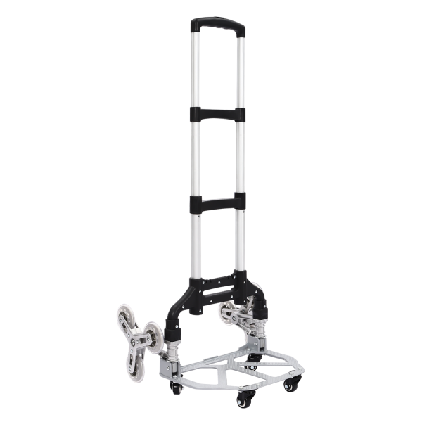 Stair-climbing Cart Foldable Stair Climber Extendable Hand with Trolley  Retractable Handle Folding Dolly Cart with Wheels Collapsible Dolly for Moving