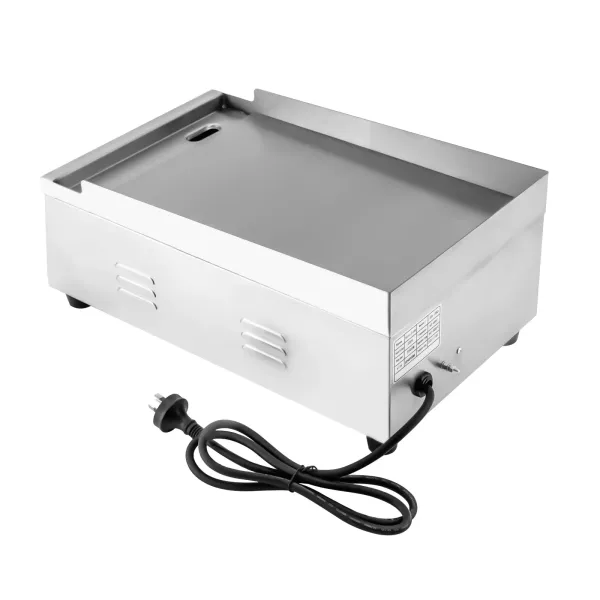 Commercial Electric Griddle Flat Top Grill Hot Plate 2.5kW BBQ Stainless Steel Commercial Electric Griddle Flat Top Grill Hot Plate 2.5kW BBQ Stainless Steel
