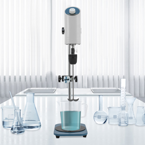 Electric Overhead Stirrer Electric Lab Mixer Adjustable-speed Electric Stirrer With a brushless pure copper motor and a maximum 2000 RPM speed