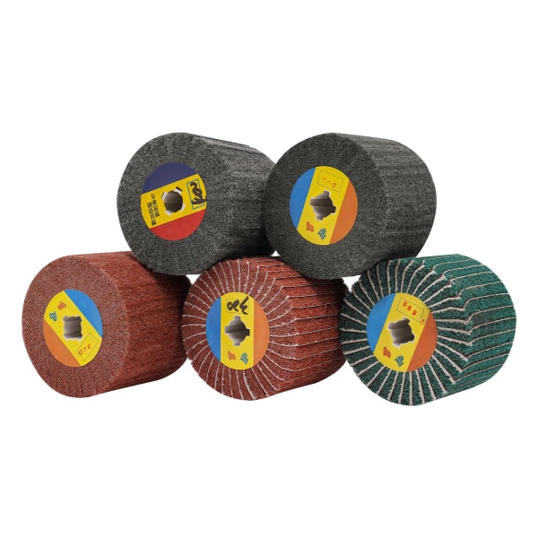Wire Drawing Flap Wheel, Abrasive Wire Drawing Wheel Brush Drum, Conditioning Buffing Drum