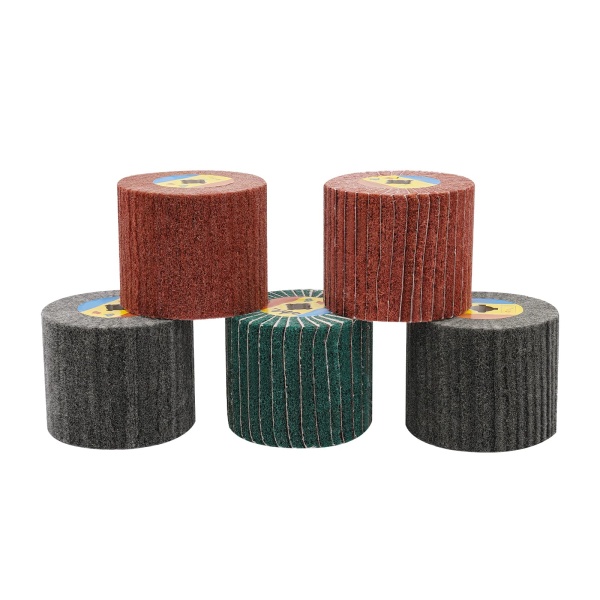 Wire Drawing Flap Wheel, Abrasive Wire Drawing Wheel Brush Drum, Conditioning Buffing Drum