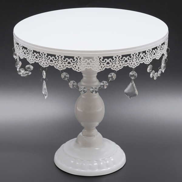 Cake Stands and Pastry Trays，Metal Crystal Cake Holder Cupcake Stand Classical Metal Dessert Wedding Birthday