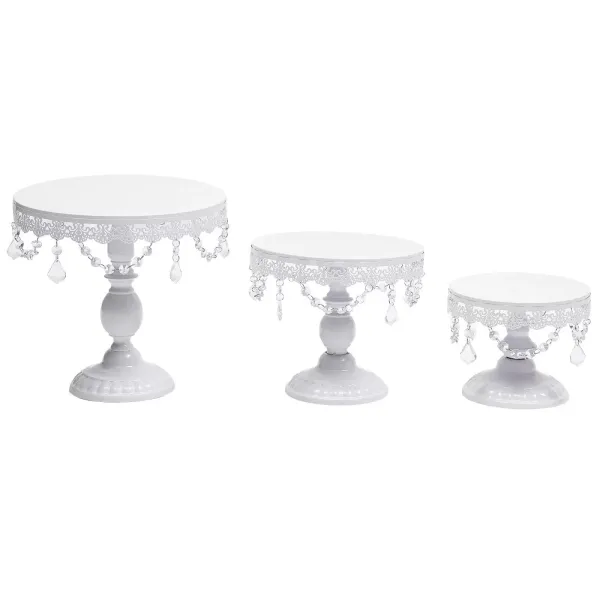 12x Crystal Cake Stand Cupcake Wedding Dessert Platter Plate Holder Bar Party