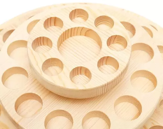 Essential Oil Bottle Container Wooden Storage Case Box Organizer,Essential Oil Rotating Display Stand