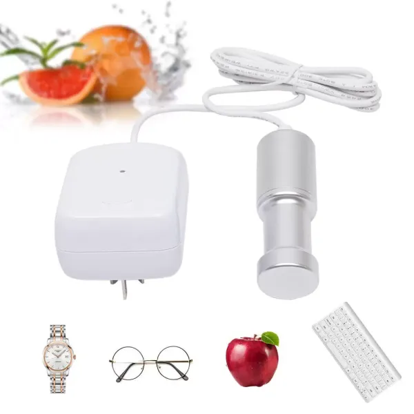 Portable Ultrasonic Fruits Eyeglass Cleaner Multifunction Cleaning Machine 220V