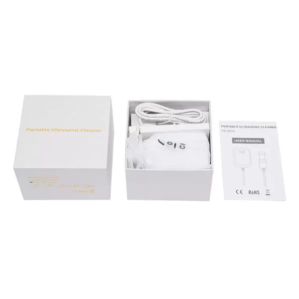 Portable Ultrasonic Fruits Eyeglass Cleaner Multifunction Cleaning Machine 220V
