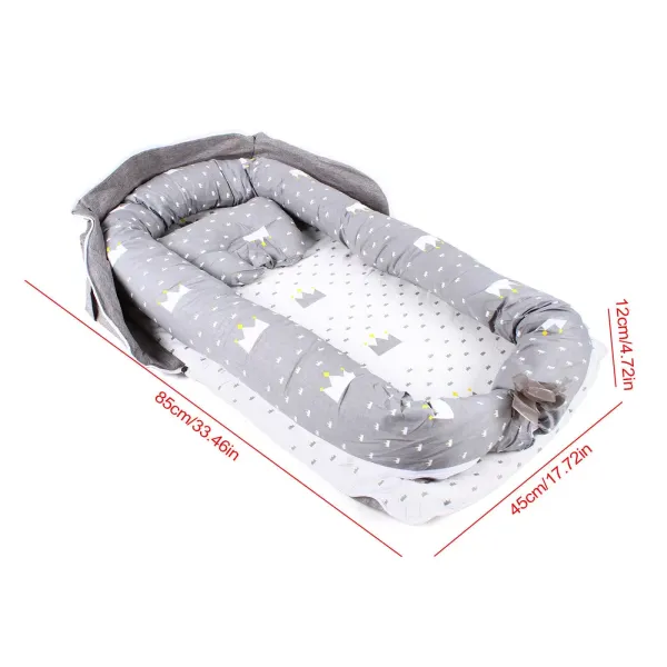 Baby Newborn Bassinet Sleeping Bed Lounger Baby Nest +Pillow Fits 0-2 Years Old Baby Newborn Bassinet Sleeping Bed Lounger Baby Nest +Pillow Fits 0-2 Years Old