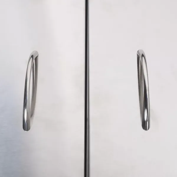 Outdoor Kitchen Entrance 12" x 21" Wall Construction Stainless Steel Flush-Mounted BBQ Island Double Door for Indoor and Outdoor Kitchens Outdoor Kitchen Entrance 12" x 21" Wall Construction Stainless Steel Flush-Mounted BBQ Island Double Door for Indoor and Outdoor Kitchens