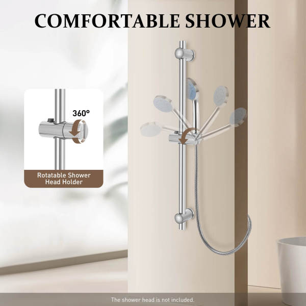Adjustable Shower Slide Bar, Stainless Steel Shower Slide Bar, Shower Lift Rod Adjustable Shower Slide Bar, Stainless Steel Shower Slide Bar, Shower Lift Rod