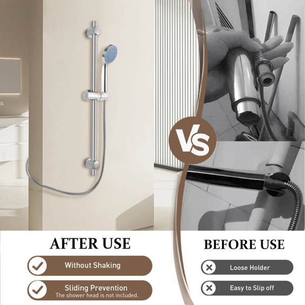 Adjustable Shower Slide Bar, Stainless Steel Shower Slide Bar, Shower Lift Rod Adjustable Shower Slide Bar, Stainless Steel Shower Slide Bar, Shower Lift Rod