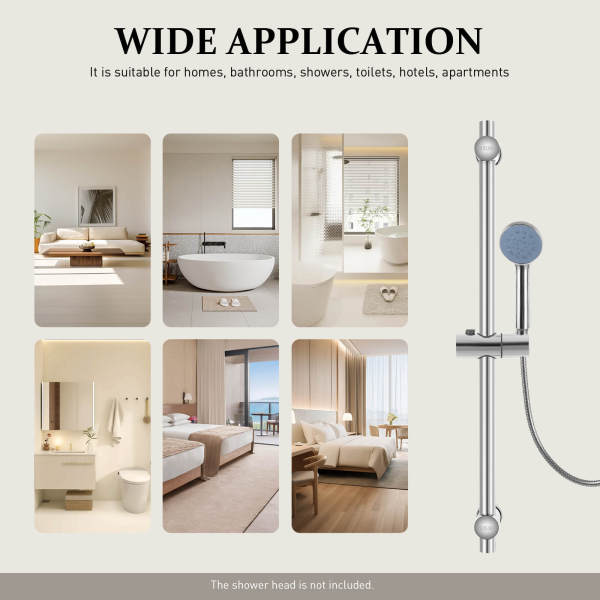 Adjustable Shower Slide Bar, Stainless Steel Shower Slide Bar, Shower Lift Rod Adjustable Shower Slide Bar, Stainless Steel Shower Slide Bar, Shower Lift Rod