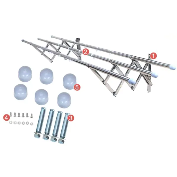 Adjustable Wall Mounted Clothes Airer Clothes Drying Rack Stainless Coat Hanger