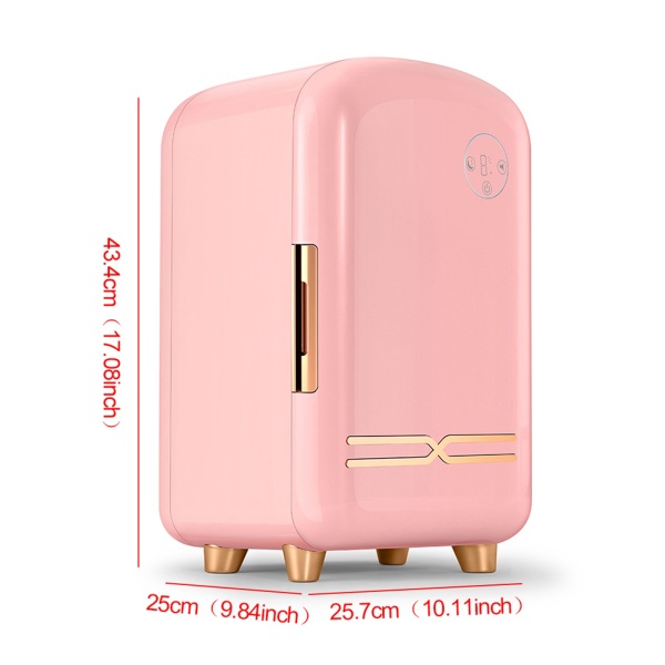 Beauty 12L Makeup Fridge Pink Mini Fridge 12 Liters Cosmetic Refrigeratorfor Skin Care Accessories