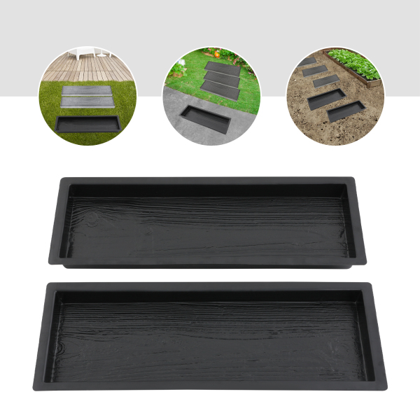 2 wooden board type plastic floor tile paving models