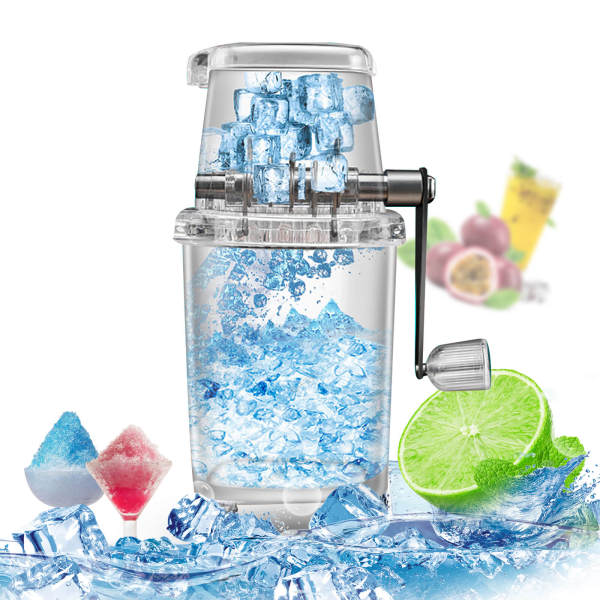 Manual Ice Crusher for Home Use, Portable Ice Crusher, Manual Hand Crank Ice Crusher