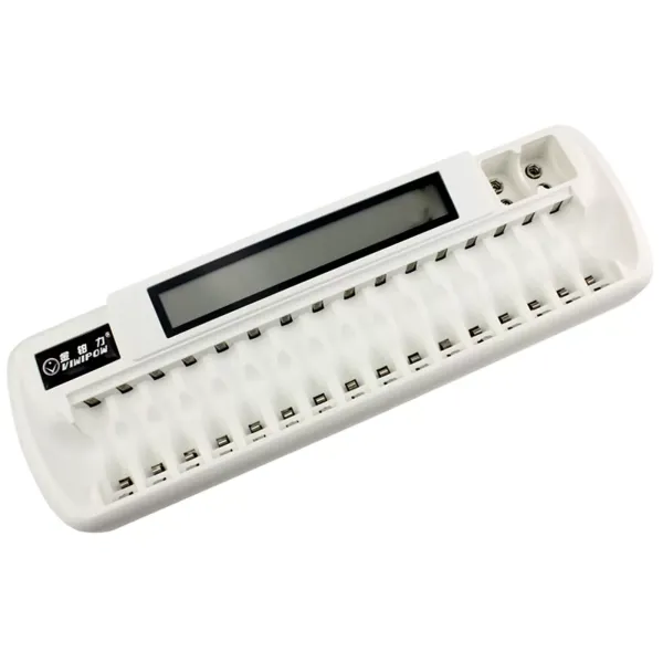 For NiMH NiCd Battery Charging 18 Slots AA/AAA Smart Battery Charger White For NiMH NiCd Battery Charging 18 Slots AA/AAA Smart Battery Charger White