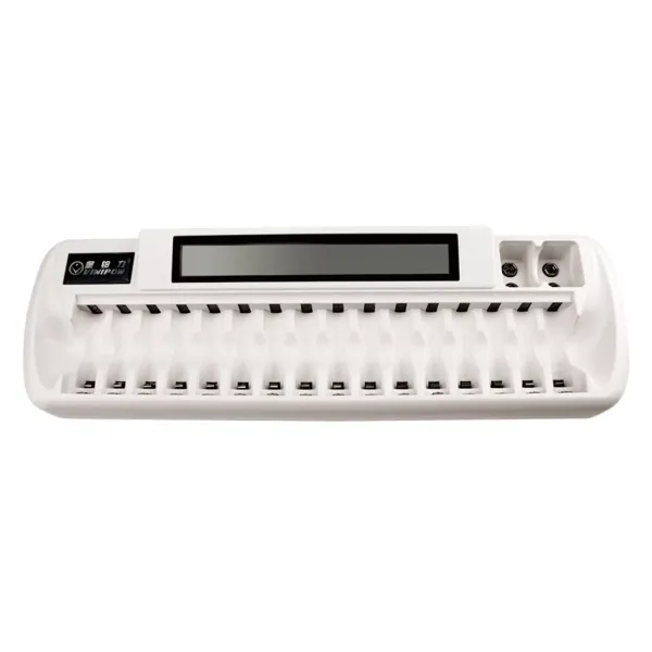 For NiMH NiCd Battery Charging 18 Slots AA/AAA Smart Battery Charger White