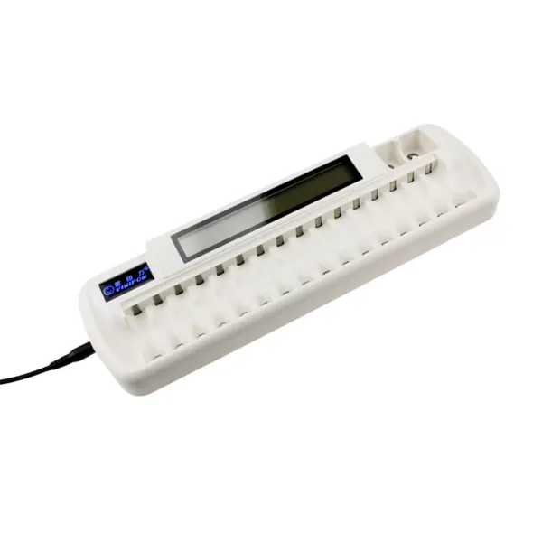 For NiMH NiCd Battery Charging 18 Slots AA/AAA Smart Battery Charger White