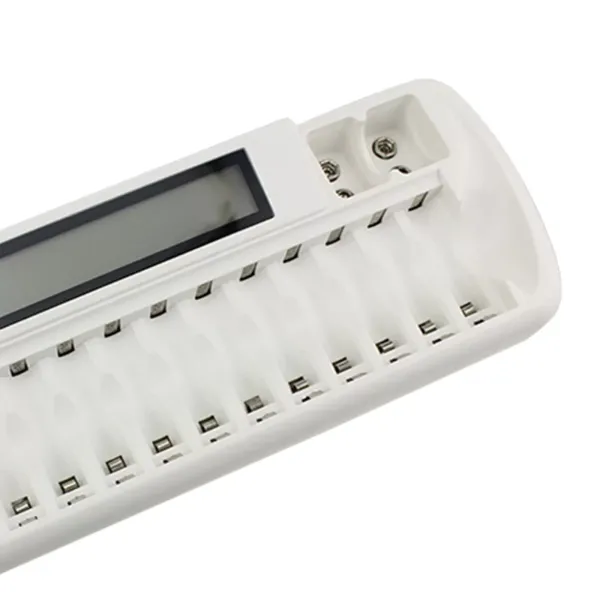 For NiMH NiCd Battery Charging 18 Slots AA/AAA Smart Battery Charger White