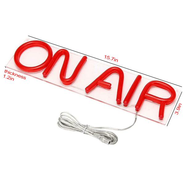 LED On Air Neon Light Sign Retro Decor Acrylic Tube Visual Artwork Bar Pub Club