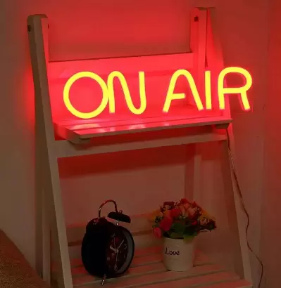 LED On Air Neon Light Sign Retro Decor Acrylic Tube Visual Artwork Bar Pub Club