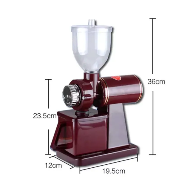 220V 100W Electric Espresso Coffee Bean Grinder Coffee Grinder Coarse Fine Grinding (red)