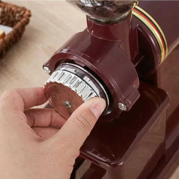 220V 100W Electric Espresso Coffee Bean Grinder Coffee Grinder Coarse Fine Grinding (red)