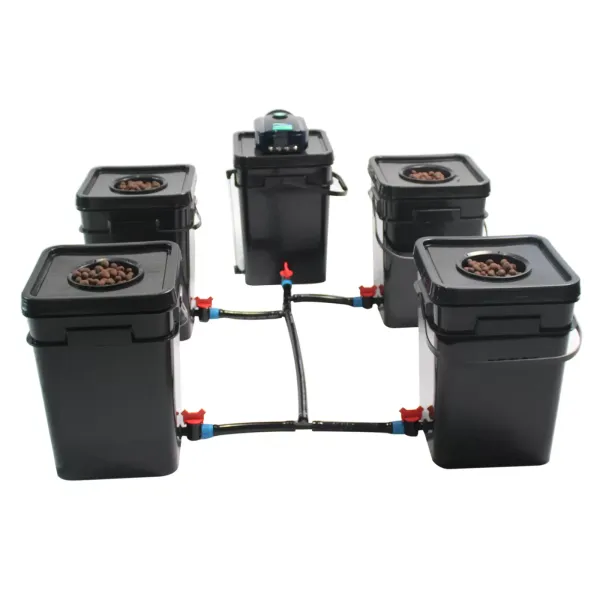 5 PCS 20L Hydroponics Systems DWC Deep Water Culture System Square Grow Kits