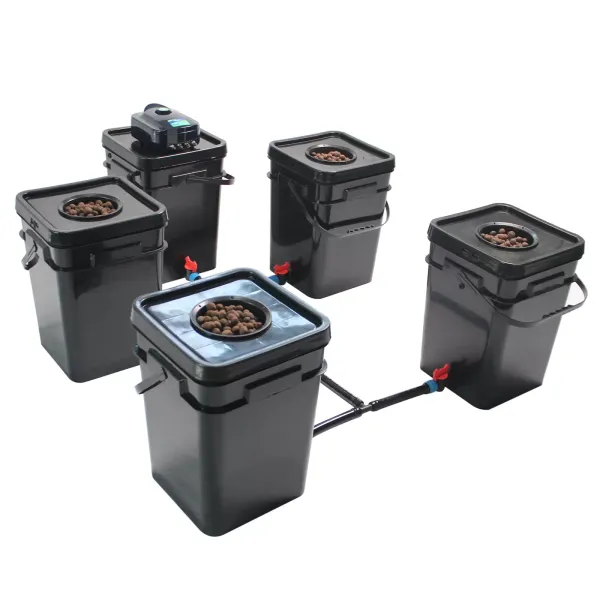 5 PCS 20L Hydroponics Systems DWC Deep Water Culture System Square Grow Kits