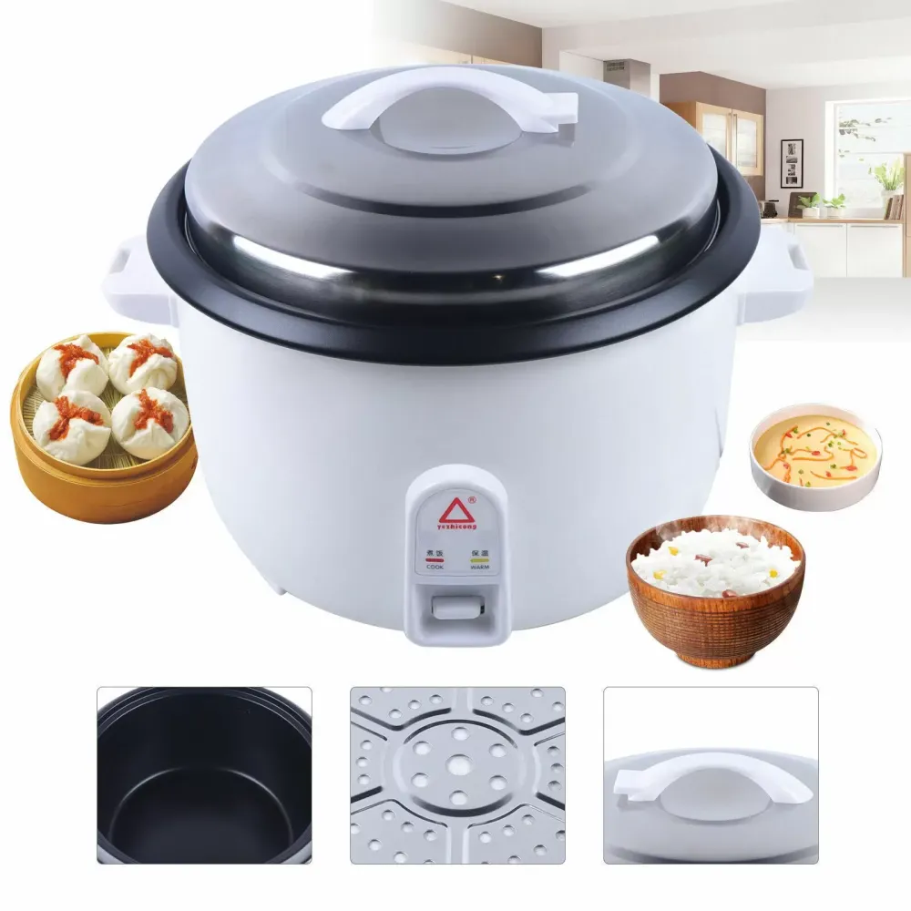 220V 13L Commercial Rice Cooker Steamer Restaurant Rice Maker Non-Stick