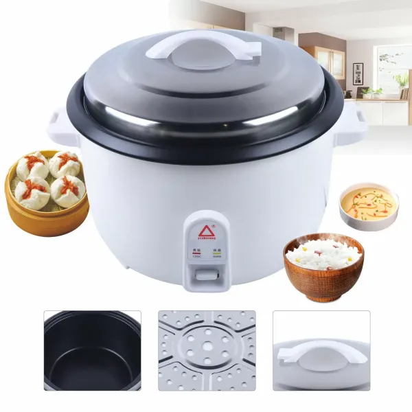 220V 13L Commercial Rice Cooker Steamer Restaurant Rice Maker Non-Stick