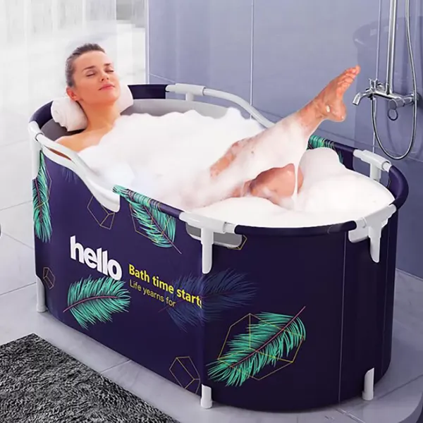 Foldable Oval Bathtub Water Spa Tub Adult Spa Bath Bucket Large Tub Home